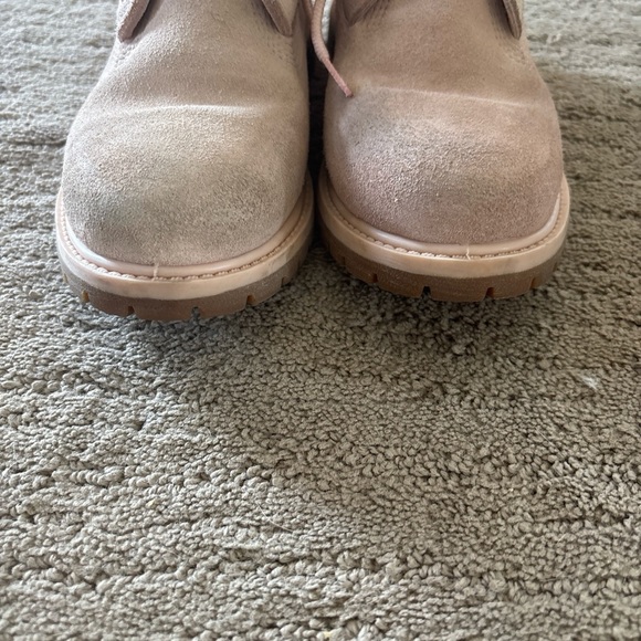 Timberland Light Pink Suede Boots - Picture 3 of 7